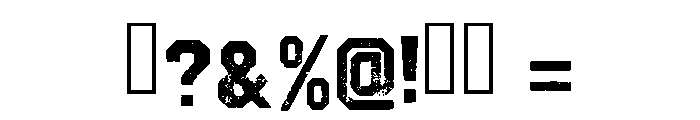 Vintage Distressed Regular Font OTHER CHARS