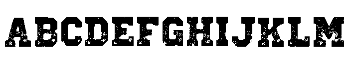 Vintage Distressed Regular Font UPPERCASE