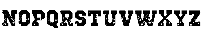 Vintage Distressed Regular Font UPPERCASE
