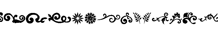 Vintage Flourish Ornaments FONT