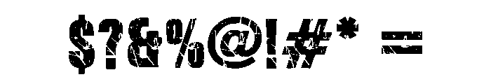 Vintage Football Regular Font OTHER CHARS