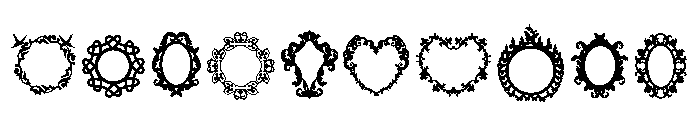 Vintage Frame Set Font OTHER CHARS