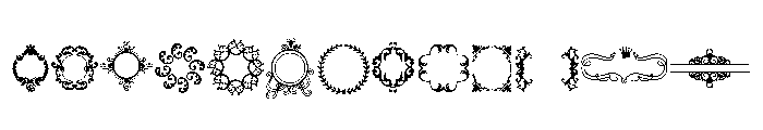 Vintage Frame Set FONT