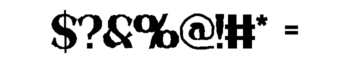 Vintage Friends Font OTHER CHARS
