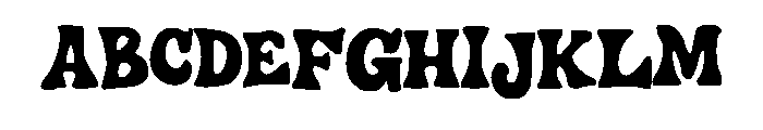 Vintage Funk Regular Font UPPERCASE