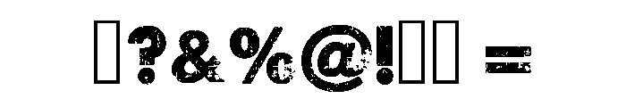 Vintage Grunge Regular Font OTHER CHARS