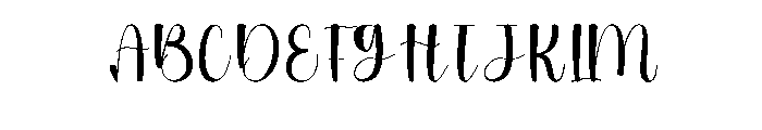 Vintage Handmade1 Font UPPERCASE