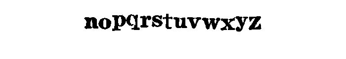Vintage Handprinted Blo Regular Font LOWERCASE