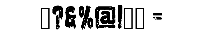 Vintage Horror Regular Font OTHER CHARS