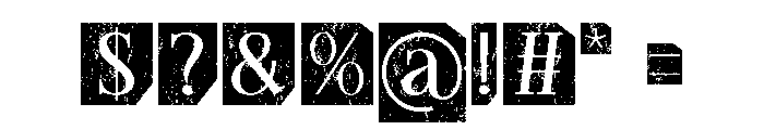 Vintage Magazine Regular Font OTHER CHARS