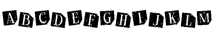 Vintage Magazine Regular Font UPPERCASE