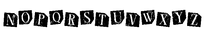 Vintage Magazine Regular Font UPPERCASE