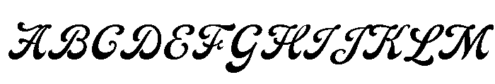 Vintage Melinda Font UPPERCASE