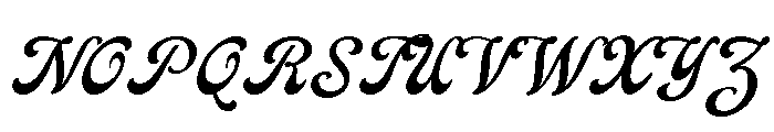 Vintage Melinda Font UPPERCASE