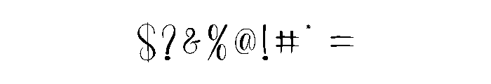 Vintage Notebook Font OTHER CHARS