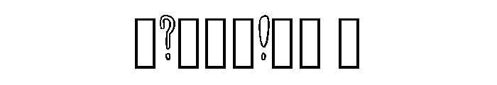 Vintage Outline Random  Regular Font OTHER CHARS