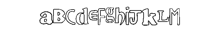 Vintage Outline Random  Regular FONT