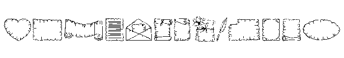 Vintage Paper Frame Set FONT