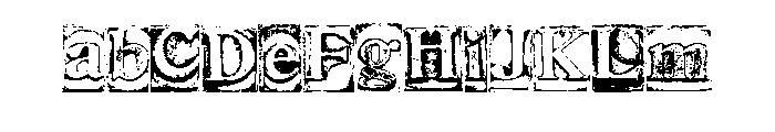 Vintage Print Blocks By Regular Font UPPERCASE