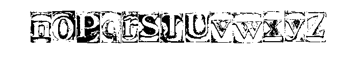 Vintage Print Blocks By Regular Font UPPERCASE