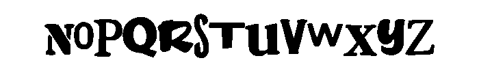 Vintage Random Letters  Regular Font LOWERCASE