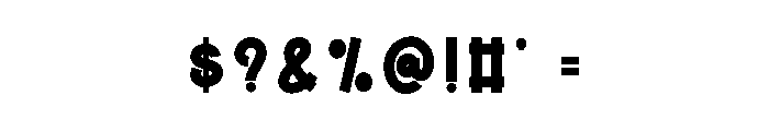Vintage Riders Font OTHER CHARS