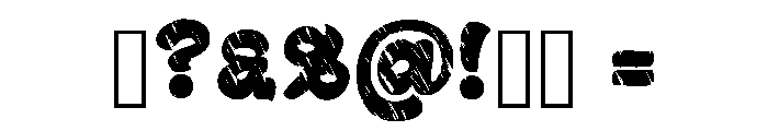 Vintage Scribble Regular Font OTHER CHARS