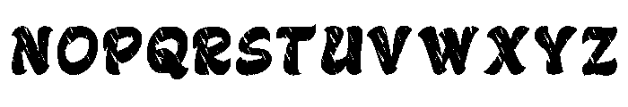 Vintage Scribble Regular Font UPPERCASE