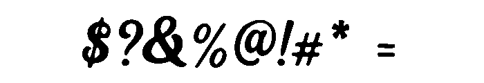 Vintage Script Font OTHER CHARS