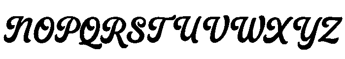 Vintage Script Font UPPERCASE