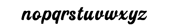 Vintage Script Font LOWERCASE