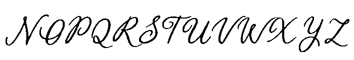 Vintage Serenade Script Font UPPERCASE