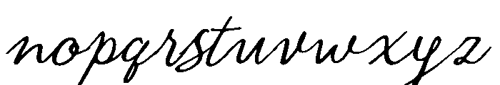 Vintage Serenade Script Font LOWERCASE
