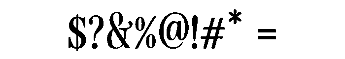 Vintage Serenade Serif Font OTHER CHARS