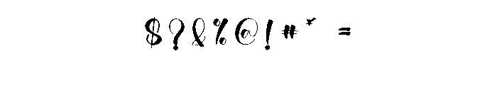 Vintage Signature2 Font OTHER CHARS