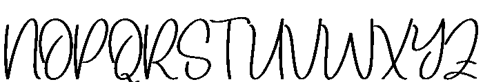 Vintage Silhouette Font UPPERCASE