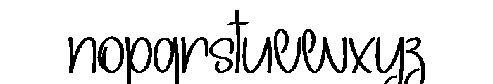 Vintage Silhouette Font LOWERCASE