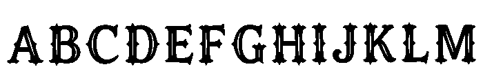 Vintage Spur Regular Font UPPERCASE