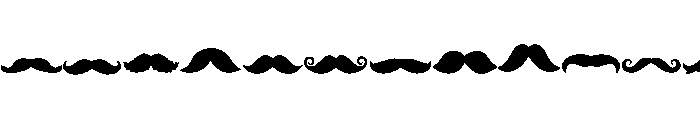 Vintage Stache Font UPPERCASE