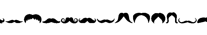 Vintage Stache Font UPPERCASE