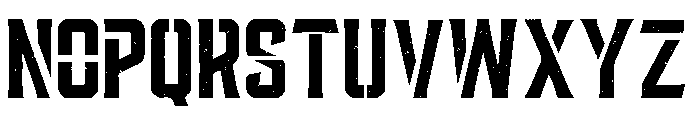 Vintage Stencil Army Font UPPERCASE