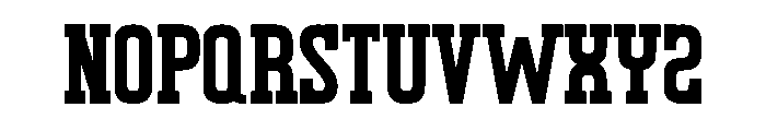 Vintage Strike Regular Font LOWERCASE