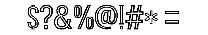 Vintage Stripe Font OTHER CHARS
