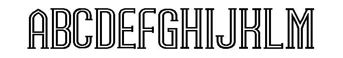 Vintage Stripe Font UPPERCASE