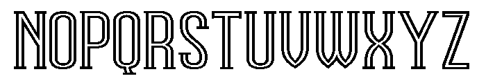 Vintage Stripe Font LOWERCASE