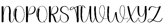 Vintage Stylish Font UPPERCASE
