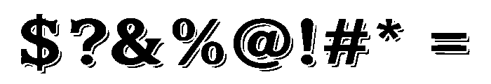 Vintage Super Font OTHER CHARS