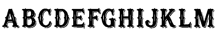 Vintage Super Font UPPERCASE