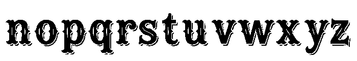 Vintage Super Font LOWERCASE
