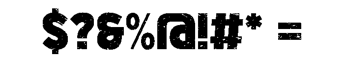 Vintage Survive Font OTHER CHARS